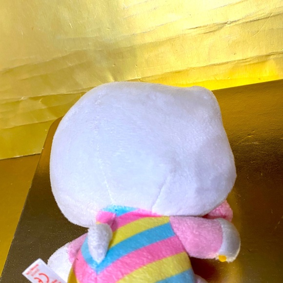 HELLO KITTY TY VTG 2015 FLORA PASTEL RAINBOW KITTY HOLDING COTTON CANDY PLUSH 6” - Picture 12 of 13